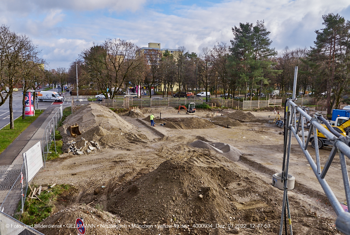 02.12.2022 - Baustelle an der Quiddestraße Haus für Kinder in Neuperlach